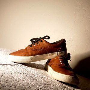 Old Navy Tan Leather Dress Shoes, Used, Almost New, Size 3, Light Tan